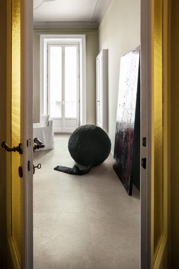 Marazzi Mystone Limestone Taupe – pavimento in ambiente residenziale