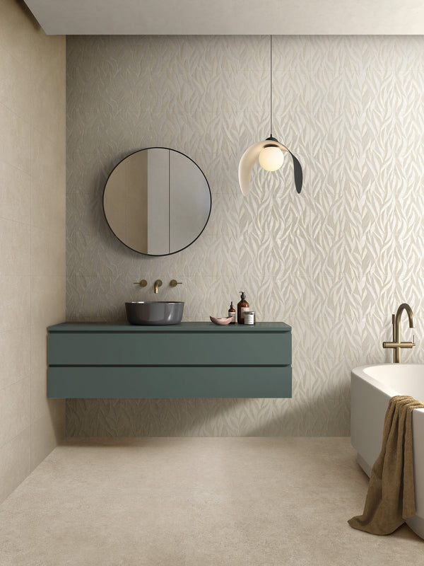 Marazzi Room Wall Beige – rivestimento effetto pietra in ambiente bagno