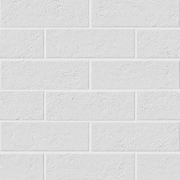 Casalgrande Padana Brickworks Muretto Bianco, struttura effetto pietra
