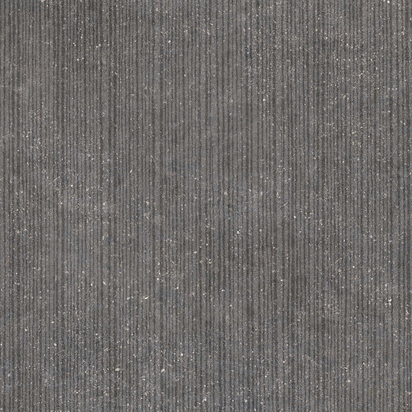 Casalgrande Padana Stile Black Rigata, texture strutturata effetto pietra