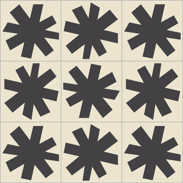 Asterisque B&W Quadrata