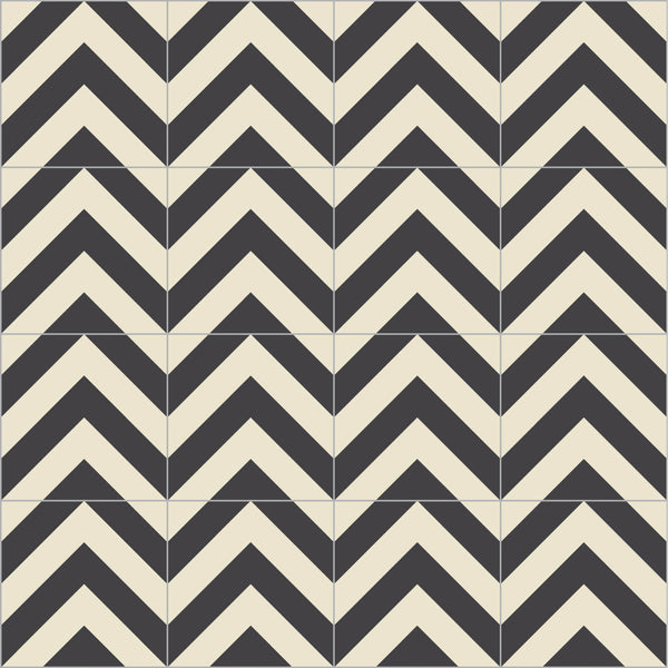 Bisazza Carlo Dal Bianco Zag Vaniglia 20×20 cm 12QU000337