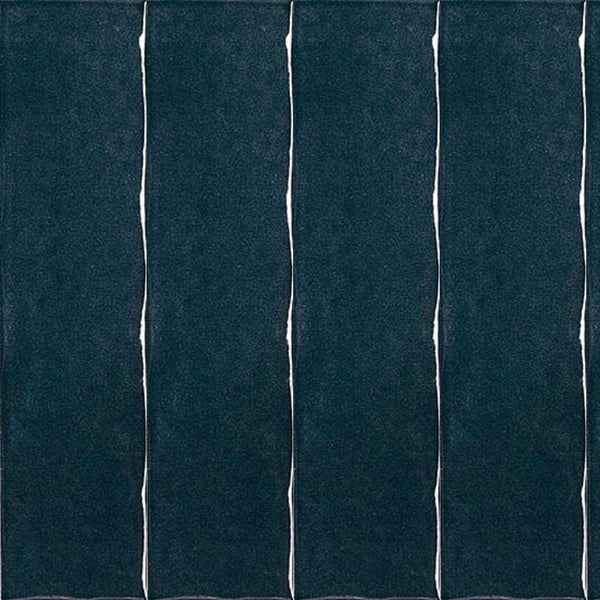 FAP Ceramiche Glim Blu Navy brillante brick texture