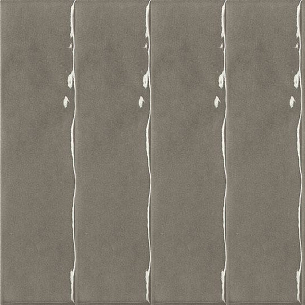 FAP Ceramiche Glim Grigio Fumo brillante brick texture