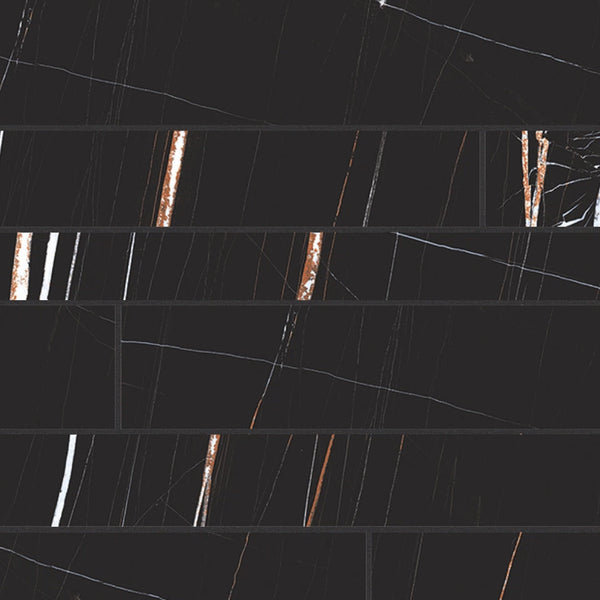 Florim Stones & More 2.0 Sahara Noir Modulo Listello Sfalsato 756697 — grafica ufficiale quadrata 1920×1920