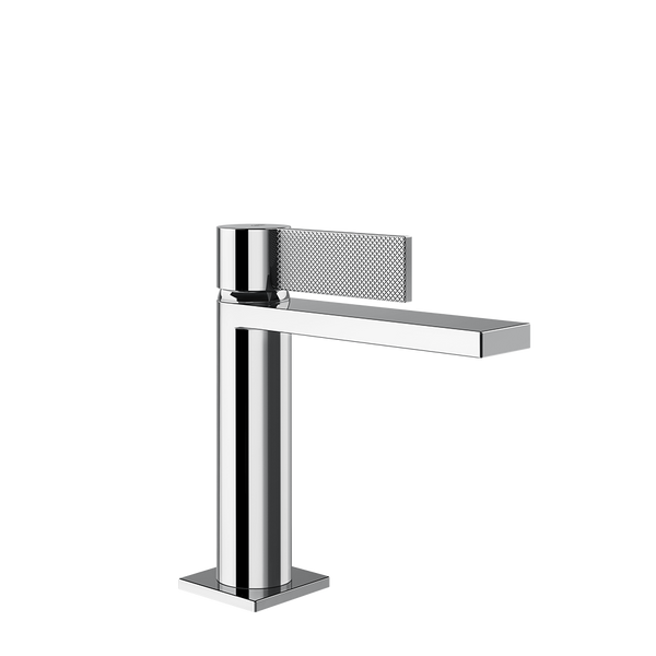 Miscelatore lavabo basso Gessi Inverso Diamantato 73651 con scarico Stop&Go