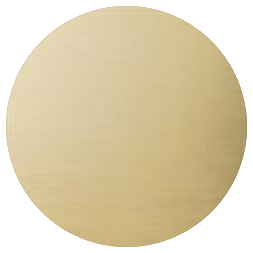 727 Brass brushed PVD — campione finitura circolare Gessi