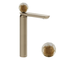 Gessi Perle 74404 — miscelatore lavabo alto con perla in vetro di Murano Battuto