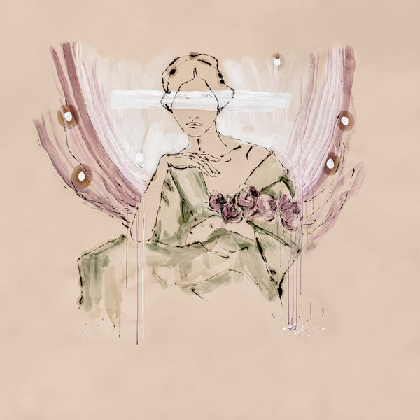 Glamora Flower Woman – dettaglio del decoro ADL121A