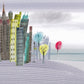Glamora Beyond The City – Tapetenmuster 35 × 47 cm
