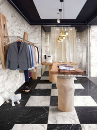 Marazzi Allmarble Calacatta Extra – rivestimento effetto marmo in boutique