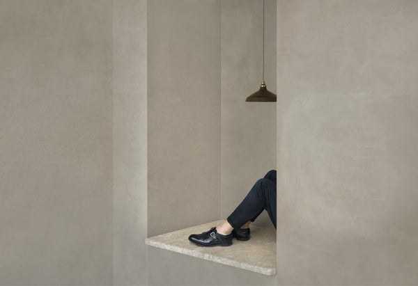 Marazzi Grande Concrete Look Smoke – rivestimento effetto cemento nella nicchia