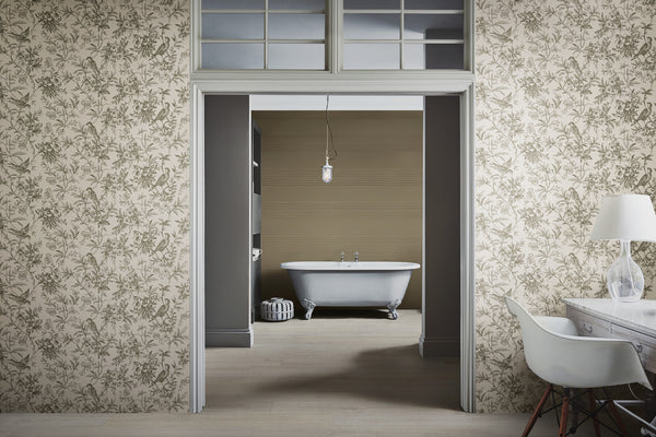 Marazzi Momenti Tabacco Duo – rivestimento tridimensionale nella zona vasca