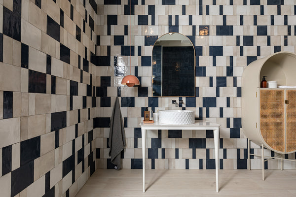 Marazzi Rice Natural – rivestimento lucido coordinato nel bagno