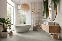 Marazzi Room Grigio – pavimento effetto pietra nel bagno