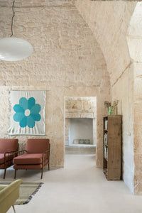 Marazzi Slow Cold Gesso – pavimento effetto cemento in soggiorno