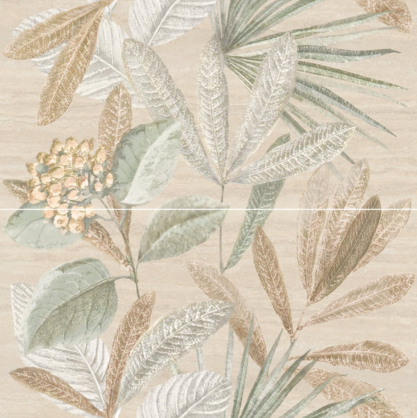 Marazzi Travertino Navona Pannello Botanico 120x120 M9P7