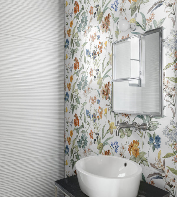 Marazzi White Deco White Mikado – rivestimento tridimensionale in bagno