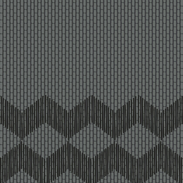 Mutina Tape Zigzag Half Black