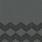 Mutina Tape Zigzag Half Black