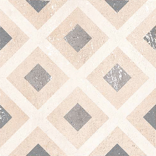 Casalgrande Padana Opus Cementina Multicolor Beige A, decoro cementina