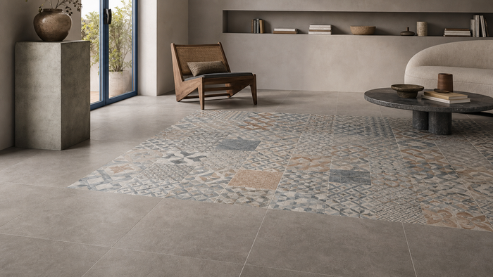 Porcelain tiles Patchwork Effect